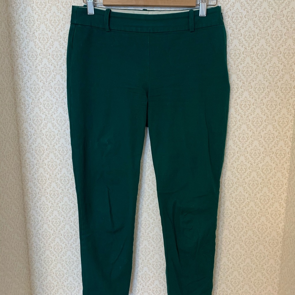 J Crew cigarette pants forest green